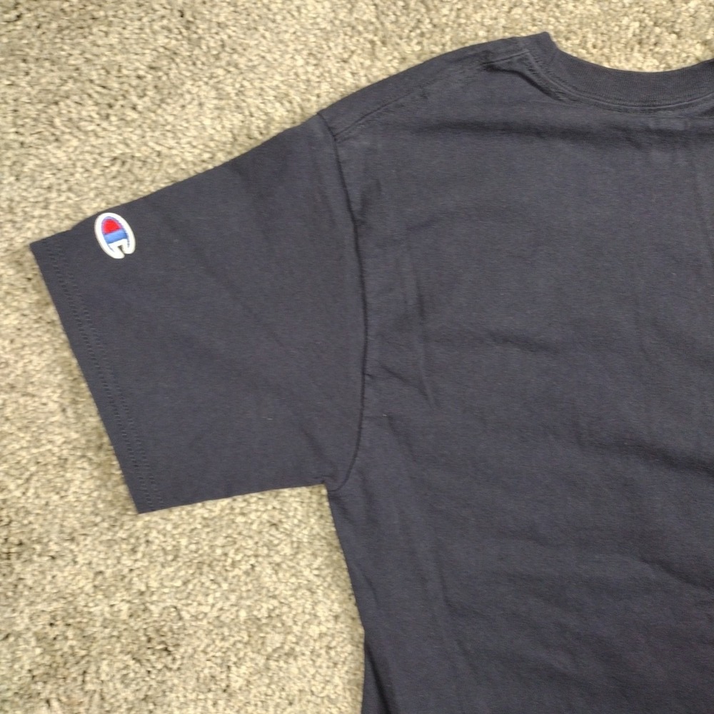 Champion T Shirt Mens Small Blue Notre Dame Fighting Irish 100% Cotton, Emblem - Picture 6 of 11